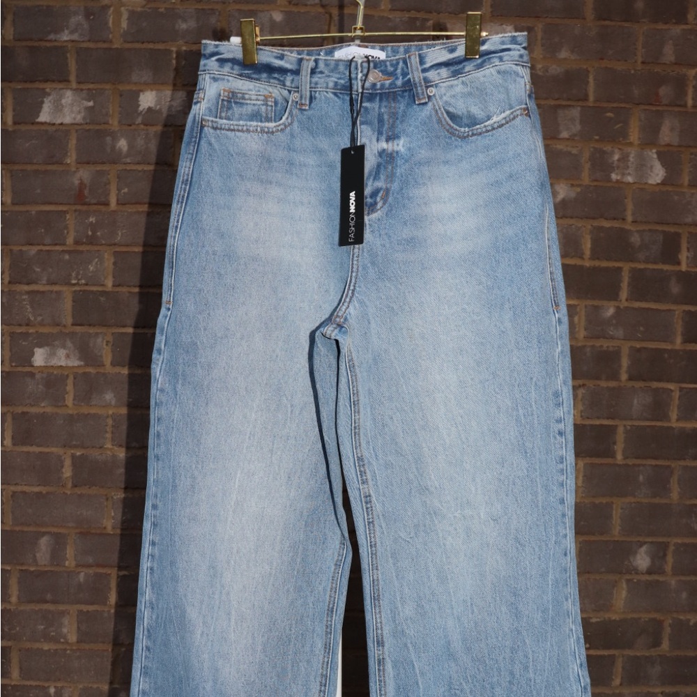 Fashion Nova Light Blue Men's Straight Jeans